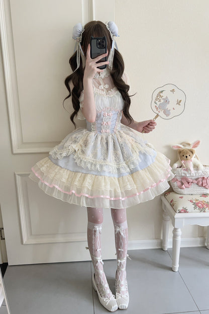 Sweet Girly Ballet Style Lolita Suspender Jsk Dress