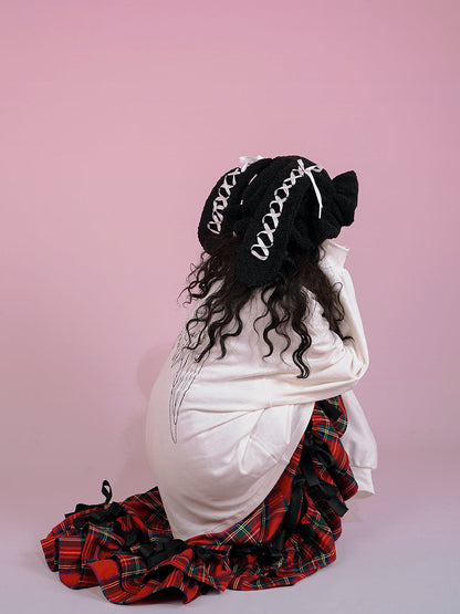 Lace-up Rabbit Snow Hat