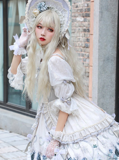 Wedding Rose Girl Retro Tea Party Lolita