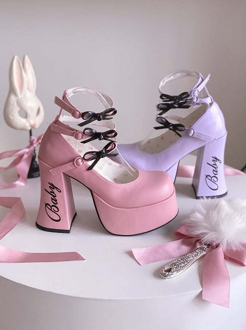 Logo Lolita Sweet Bow Shoes