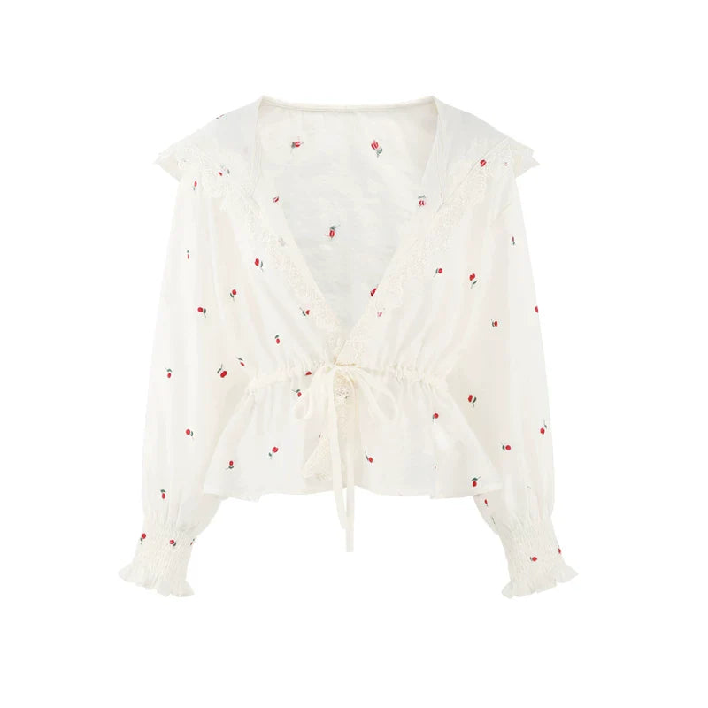 Lace Hooded Jacket + Top + Skirt
