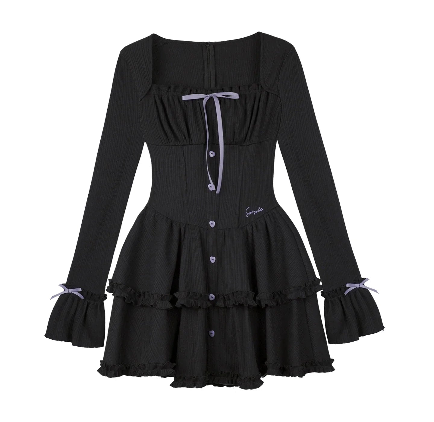 Dark Sweet Girly Tiered Dress