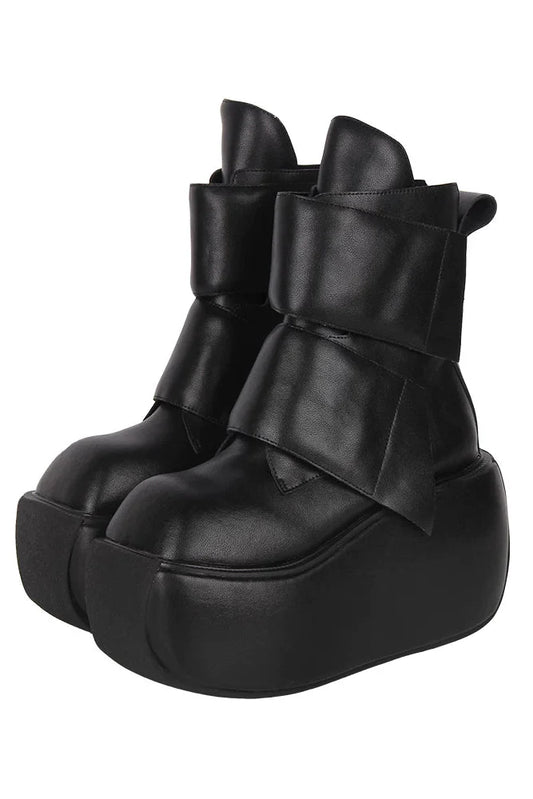 Dark Punk Mid-calf Boots