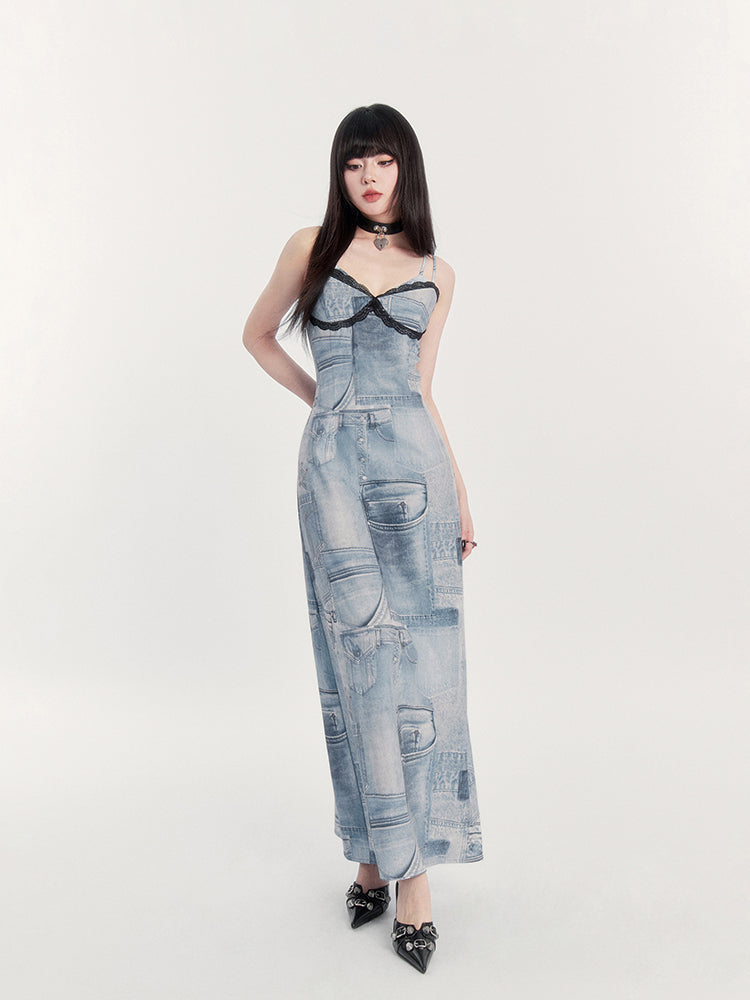 Millennial Hot Girl Retro Camisole Dress