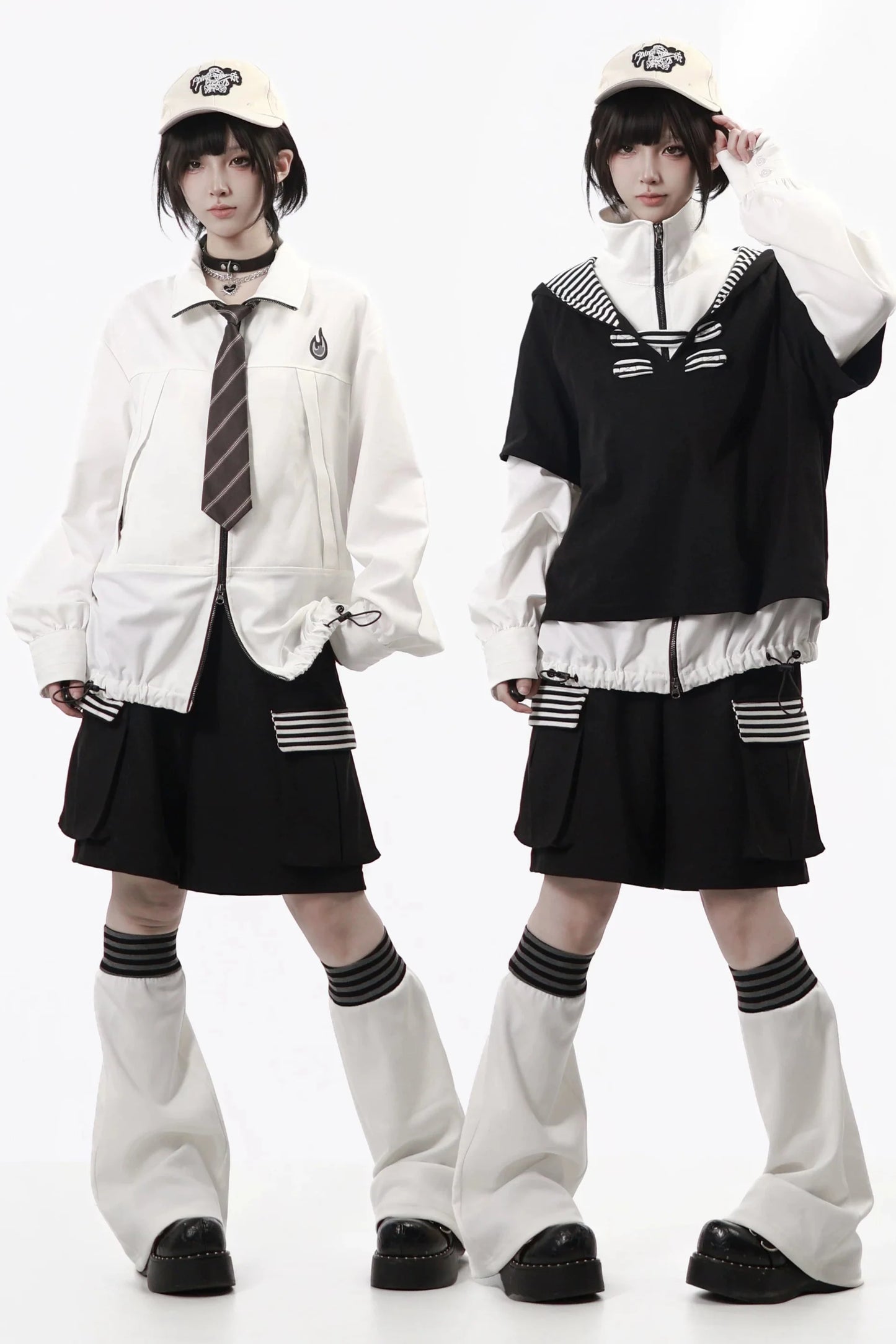 Space Preload Zip Up Jacket + Hooded Top + Pants + Leg Warmers + Tie