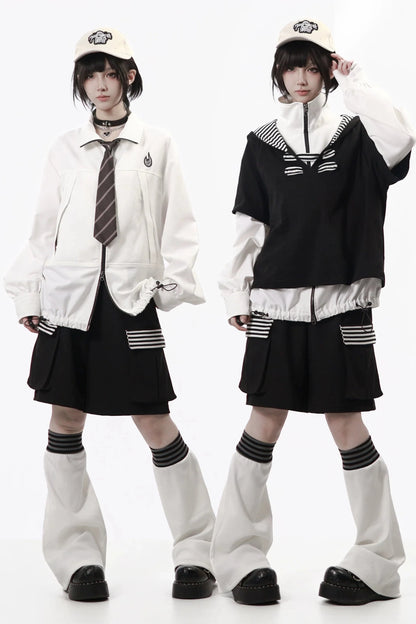 Space Preload Zip Up Jacket + Hooded Top + Pants + Leg Warmers + Tie
