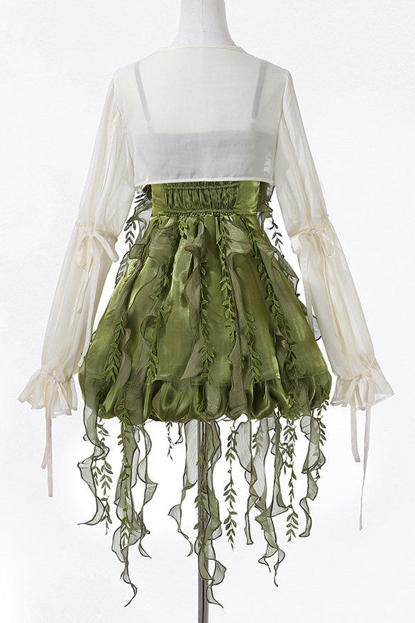 Forest Girl Chinese-style Dress + Top + Skirt