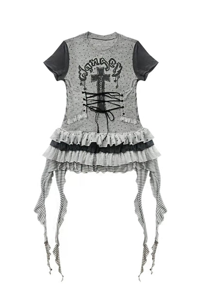 Cross Garden Lace Top