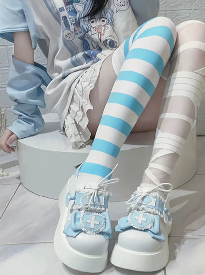[angel Style] Love Medical Band-aid Platform Shoes