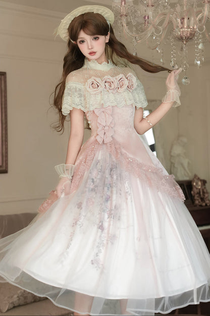 Sweet Pink Rose Lolita Set