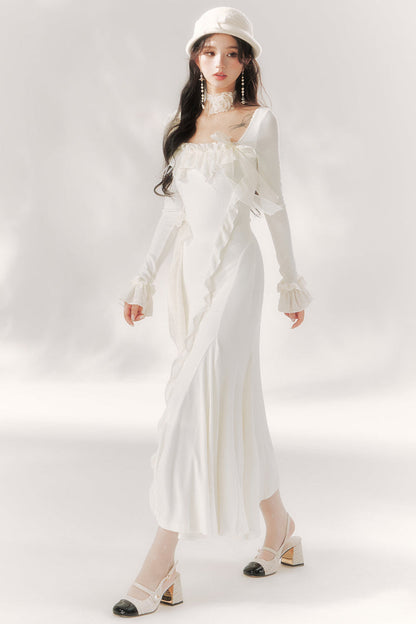 Open-neck Fishtail Dress