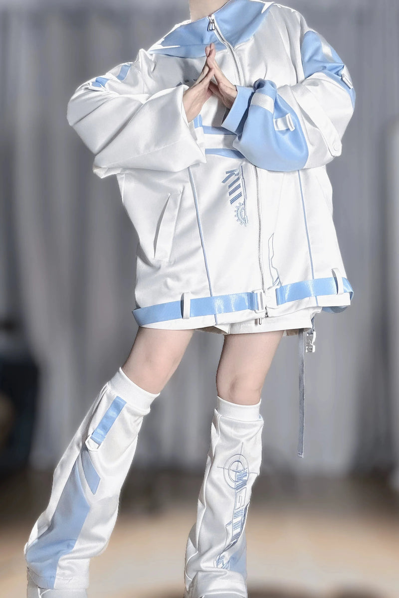 Aqua Subculture Jacket + Pants + Leg Warmers