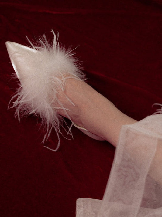 Light Feather Fairy High Heels