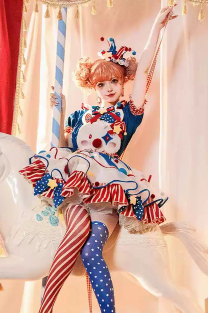 [pre-order] Circus Piero Bunny Dress Set Complete