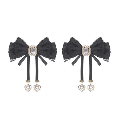 Lace-up Dark Kawaii T-shirt + Skirt + Bag + Hair Accessories