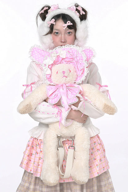 Dot Hat Rabbit Backpack