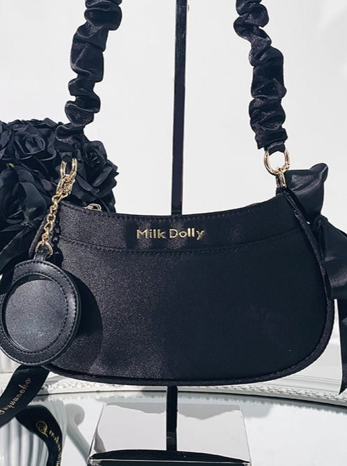 Floating Cat Satin One Shoulder Bag