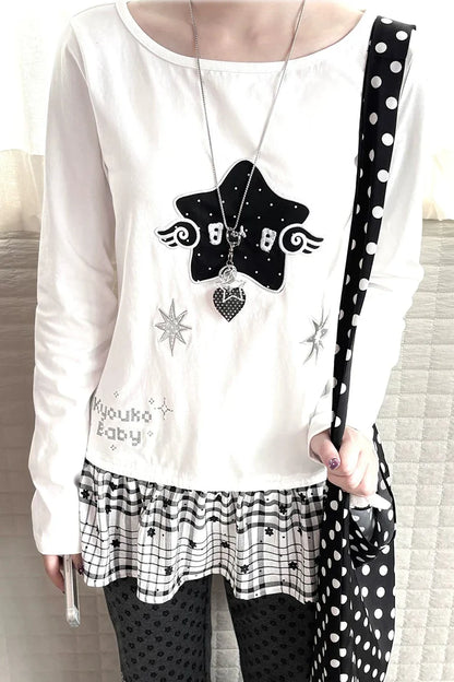 Star Peplum Top