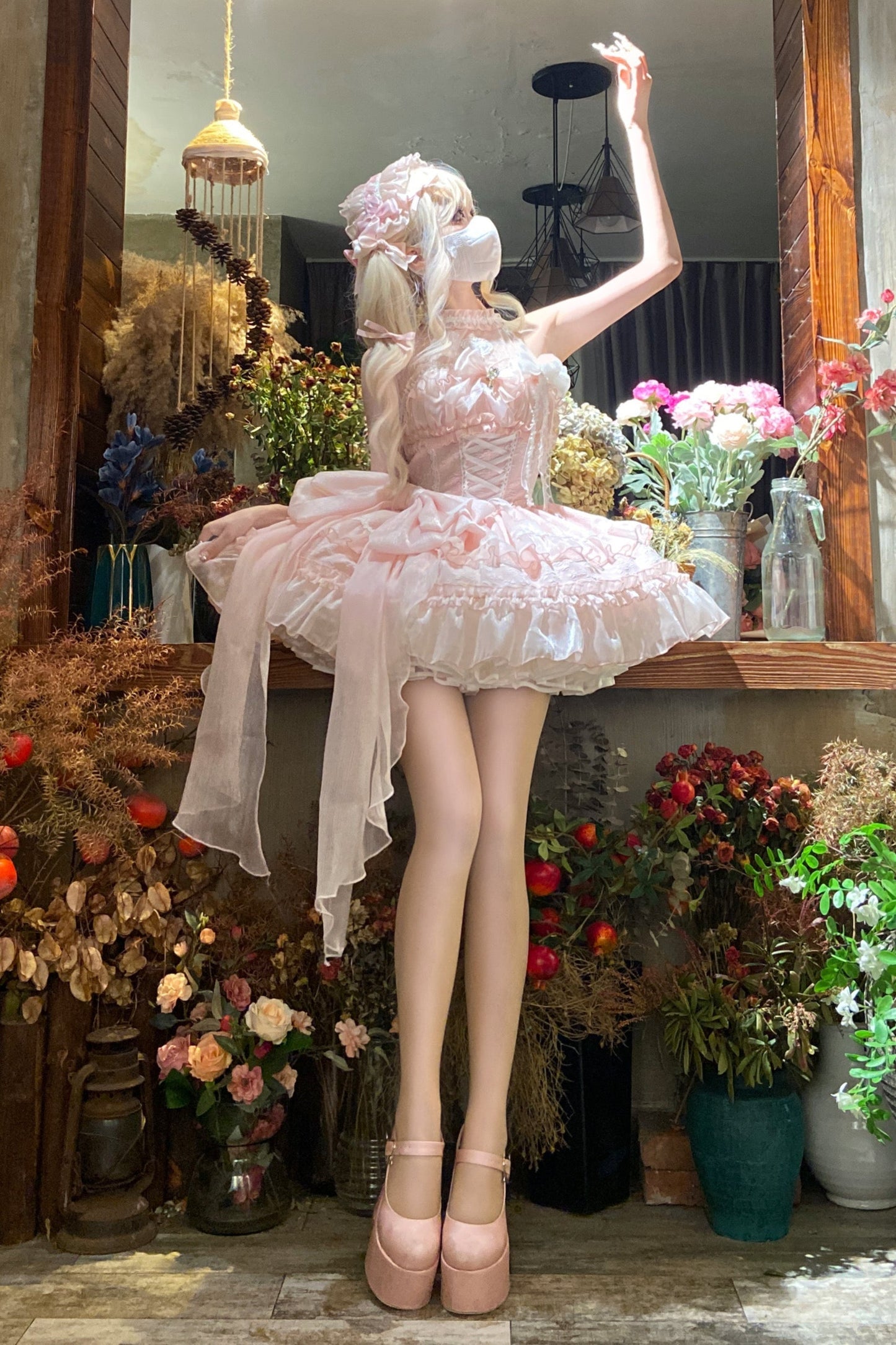 Halter Neck Sleeveless Sugar Lolita Dress