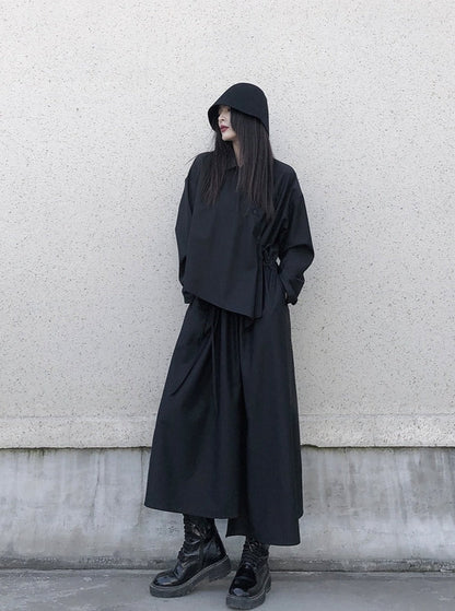 Black Dress Niche Design Regular Skirt