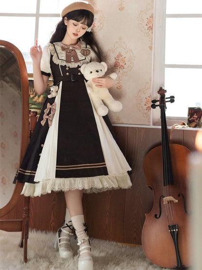 Chocolate Girly Retro Lolita Dress