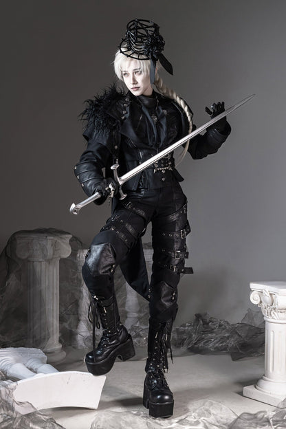 [pre-order Deadline: June 8] Phantom Knight Dark Gothic Prince Suit Full Set (jacket With Cape + Top + Pants)