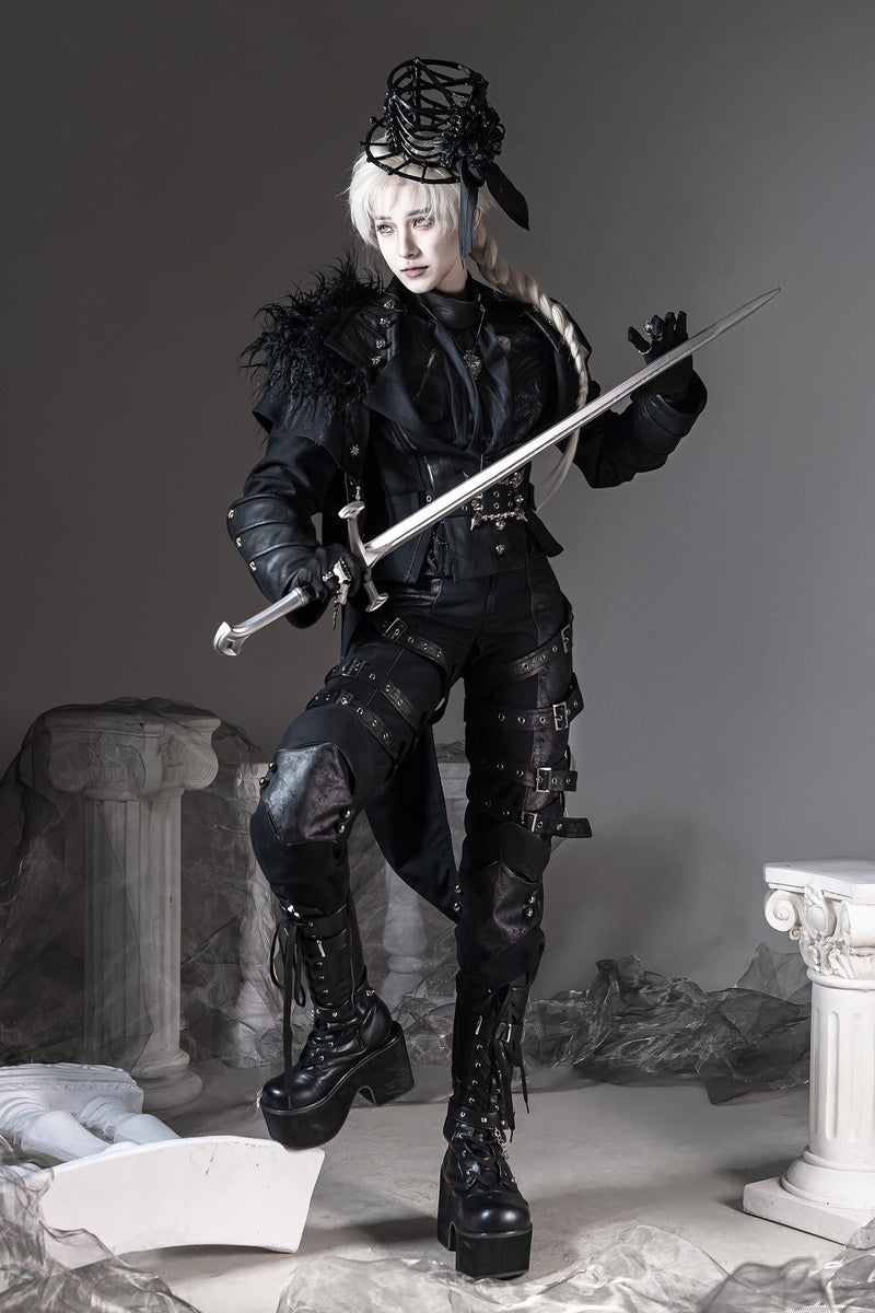 [pre-order Deadline: June 8] Phantom Knight Dark Gothic Prince Suit Full Set (jacket With Cape + Top + Pants)