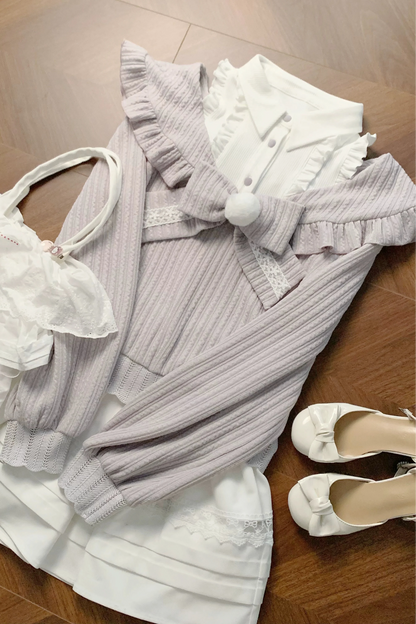 Off Shoulder Sweater + Skirt