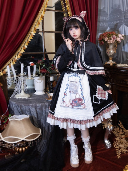 Retro Doll Lolita Dress + Cape