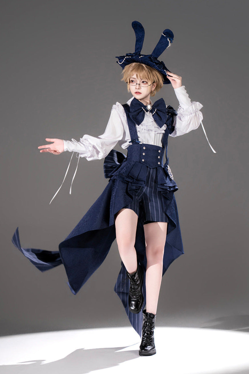 Rabbit Theater Sapphire Blue Prince Bunny Ear Outfit Set + Accessories