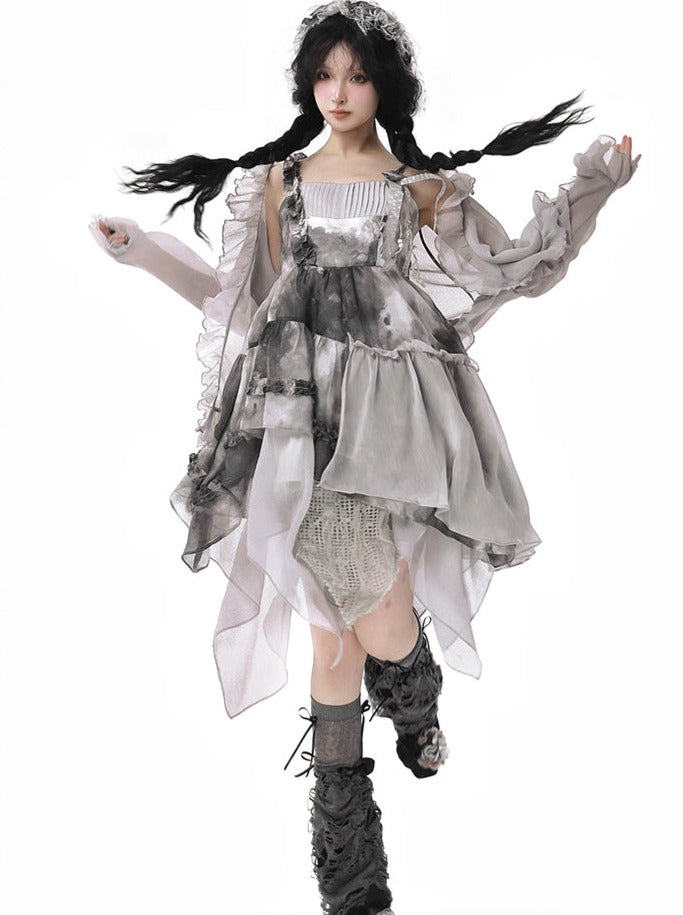 [pre-order] Light Rose Skirt + Cardigan