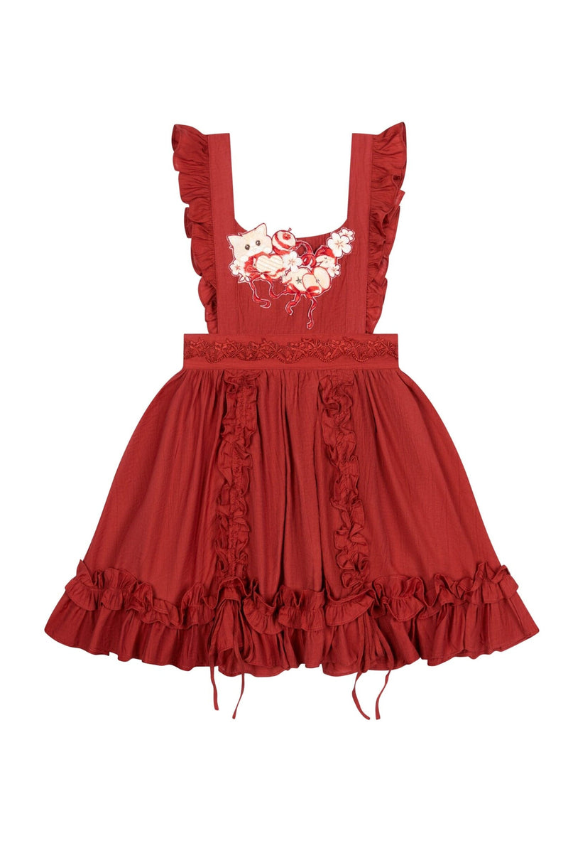 Apple Chinese-style Dress + Skirt + Overskirt + Brooch + Shawl