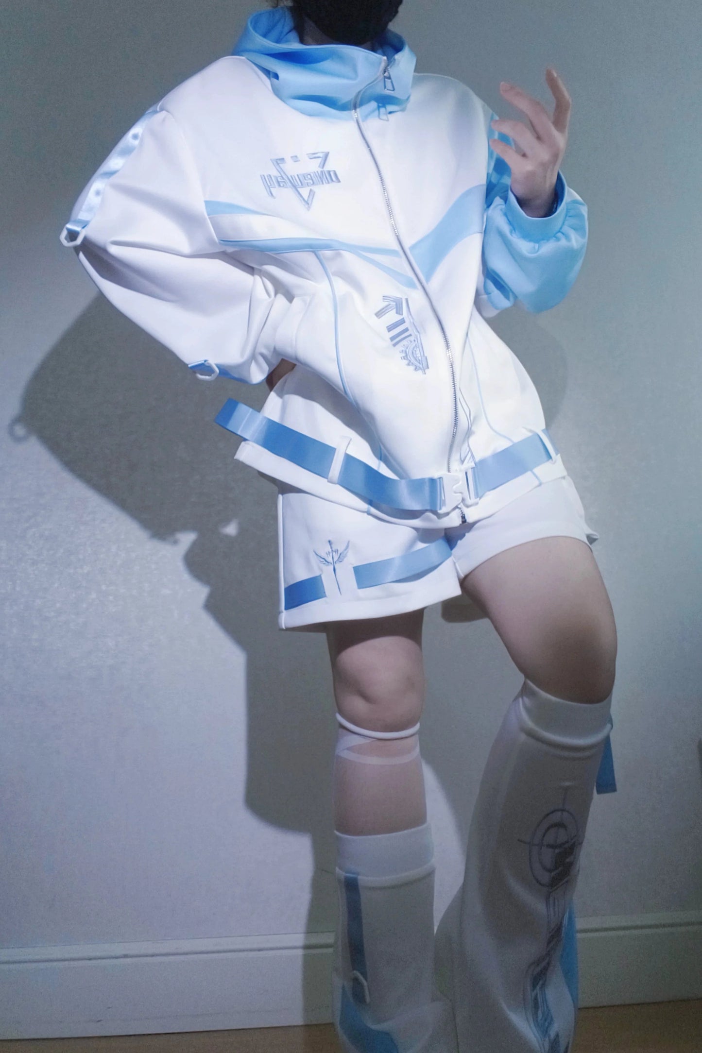 Aqua Subculture Jacket + Pants + Leg Warmers