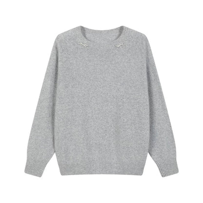 Pearl Bowknot Sweater