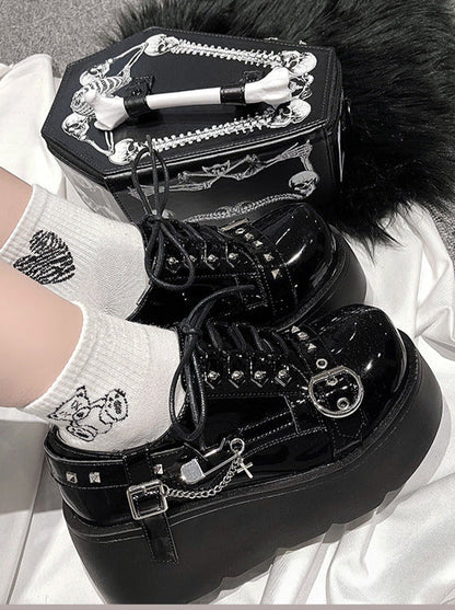 Lolita Punk Studded Platform Shoes