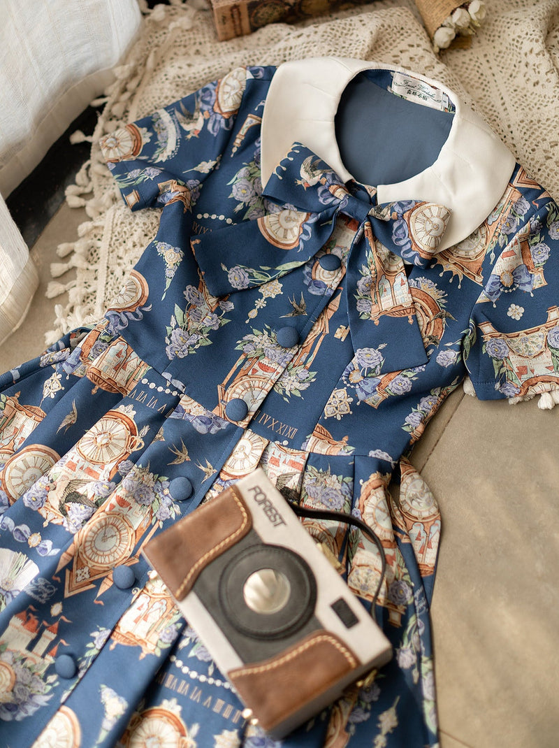 Eternal Echo Classical Print Lolita Dress Jacket Set