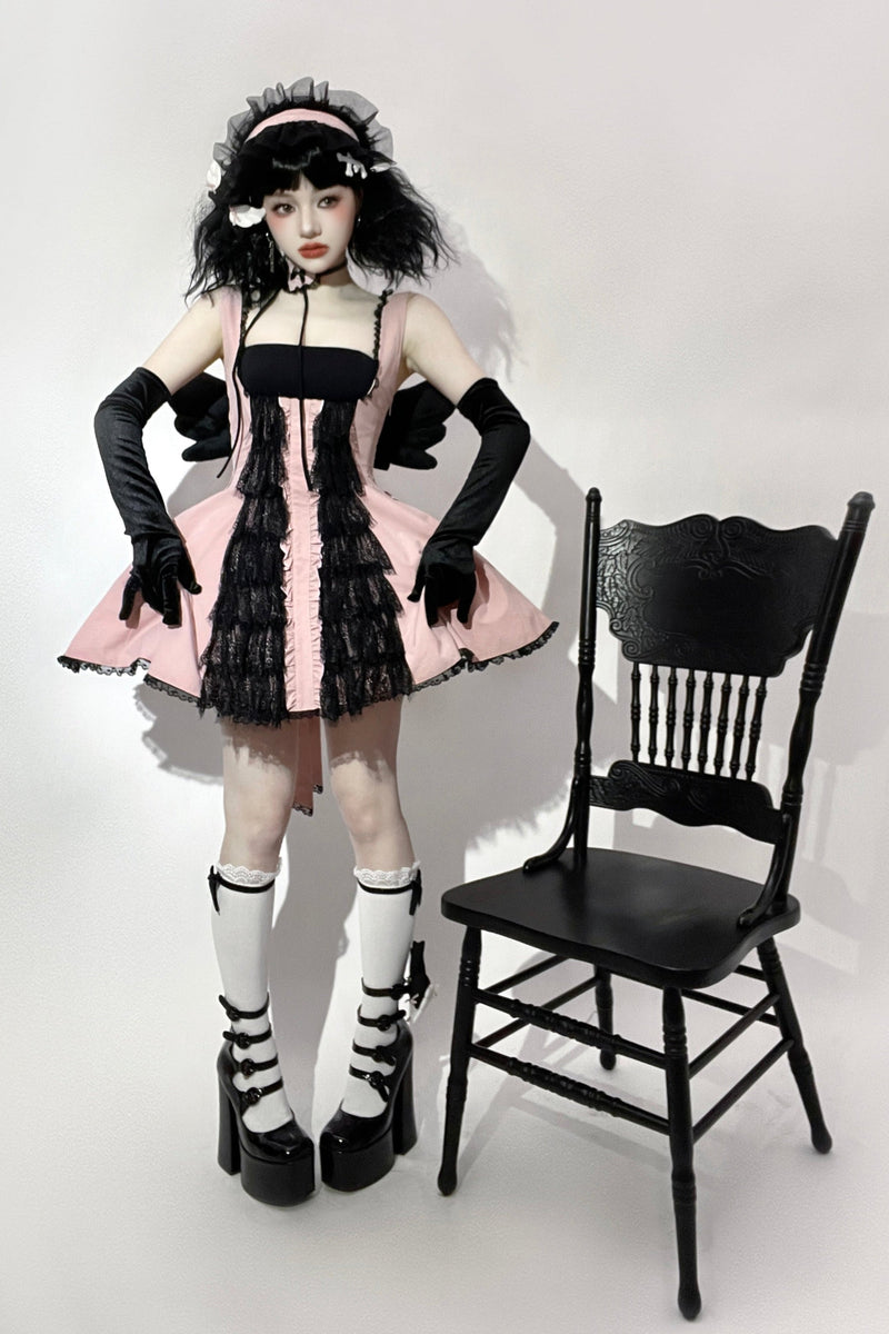 Little Angel Dark Gothic Lace Dress