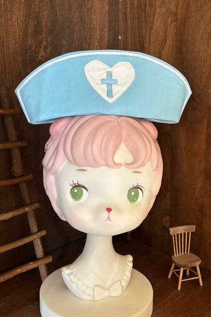 [pre-order Deadline: May 4] Heart Cross Nurse Cosplay Lolita Series Nurse Hat