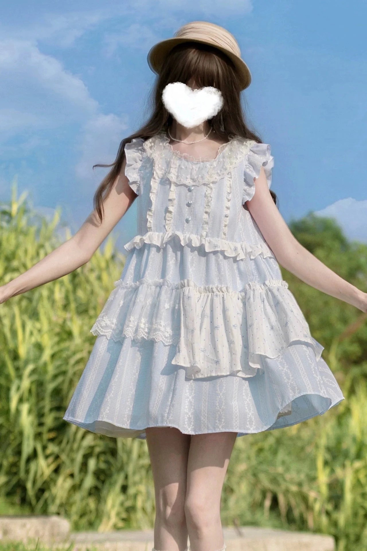 Fly Sleeve Baby Doll Dress
