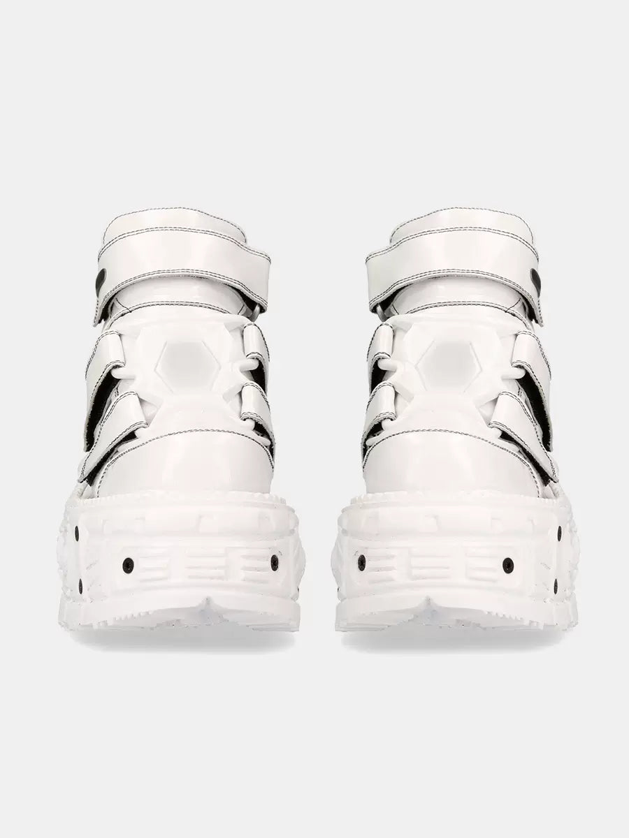 Metal Screenshot Punk Leather Power Sole Shoes
