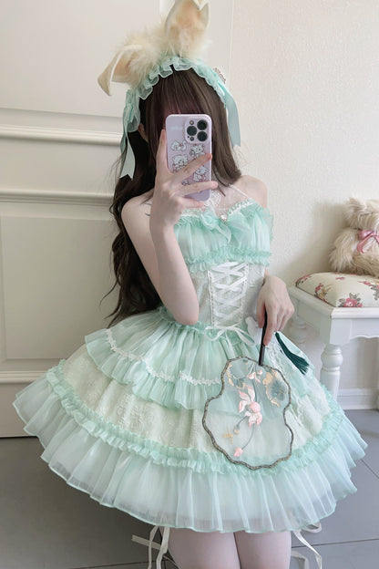 Halter Neck Sleeveless Sugar Lolita Dress