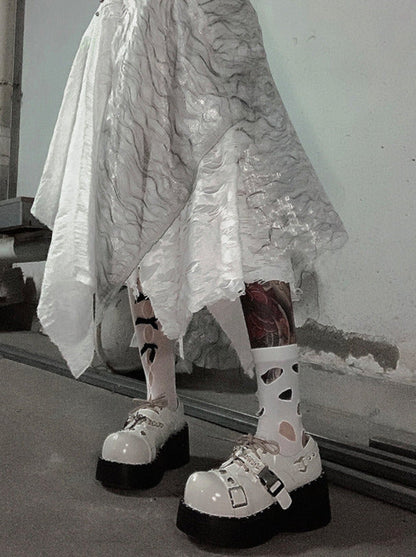 Devil Trap Punk Gothic Lolita Round Toe Platform Shoes