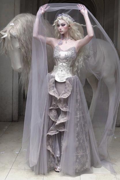 Moonlight Beast Mermaid Dress + Tube Top + Necklace