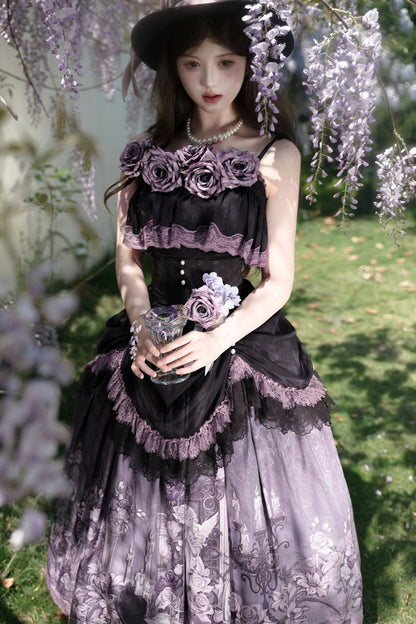 [pre-order] Romantic Rose Lolita Summer Dress Set