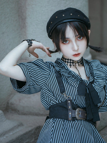 Steam Black Rivet Beret