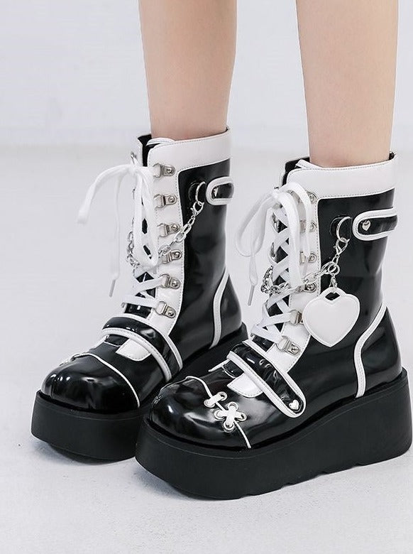 Subculture Mid Calf Half Boots