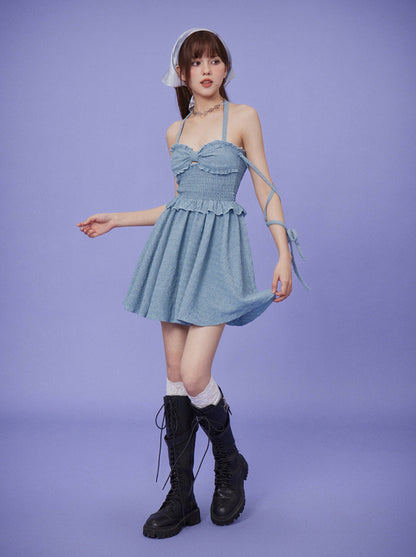 Pleated Texture Romantic Dress