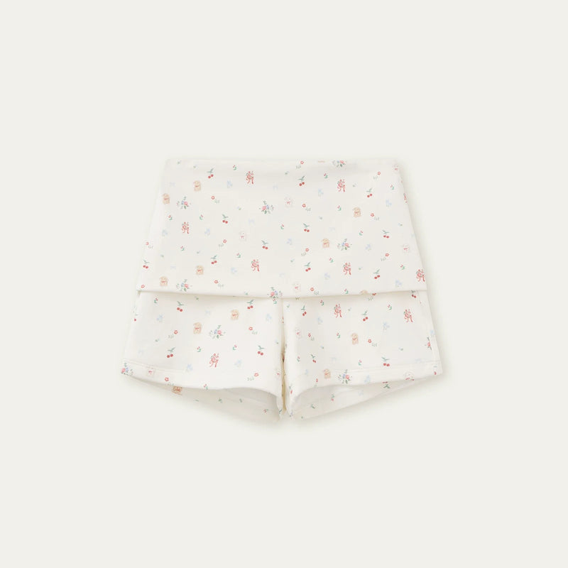 Printed Doll Collar Blouse + Pants