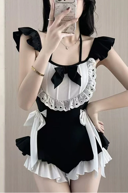 Sweet Ruffle Maid Swimsuit