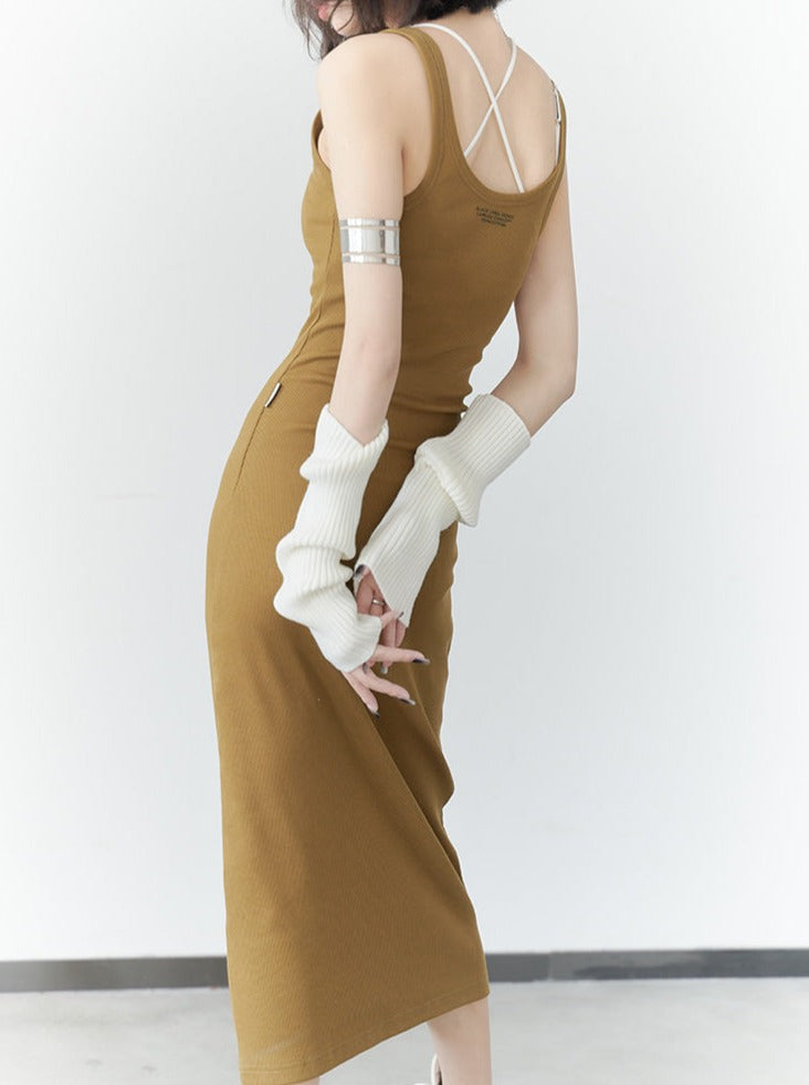 Camisole Long Knit Dress